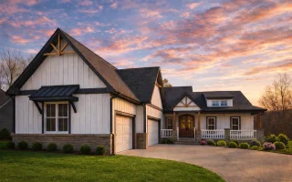 Plan  20-1028 - Aster Cedar Chalet |  Modern Farmhouse - 3-Bed, 2.5-Bath, 1,853 SF