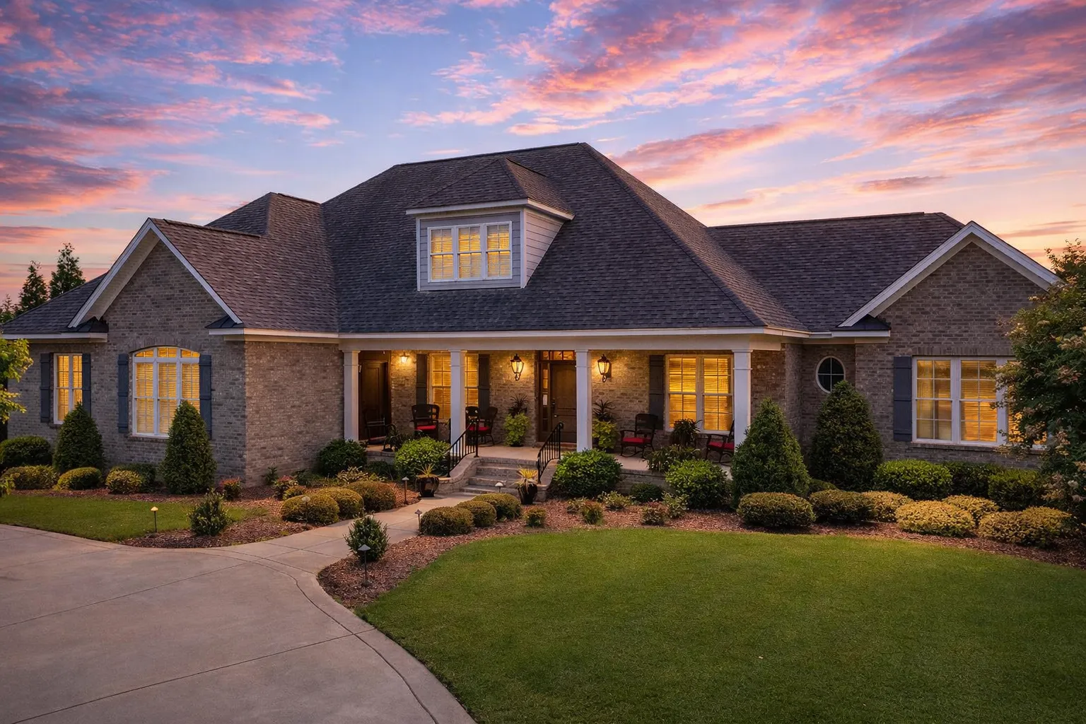 Elegant 4-Bedroom House Plan with French Country Charm