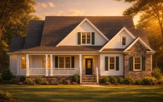 Plan  10-1918 - Aster Oak Lodge |  Craftsman Farmhouse - 3-Bed, 3-Bath, 2,890 SF