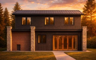 Plan  19-1382 - Aster Willow Cottage  | Contemporary Pool Guest House - 4-Bed, 2-Bath, 1,184 SF