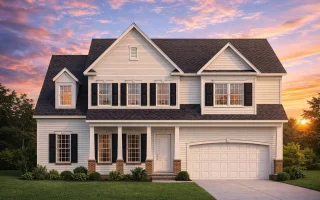 Plan  8-1388 - Aster Pointe Homestead  | Traditional Colonial - 4-Bed, 3.5-Bath, 2,496 SF