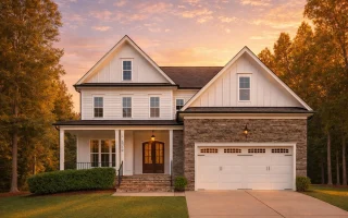 Plan  17-1956 - Aster Trail Chalet |  Traditional Colonial - 3-Bed, 4.5-Bath, 2,816 SF