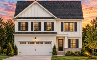 Plan  19-1583 - Aster Pointe Estate  | Traditional Colonial - 3-Bed, 2.5-Bath, 2,075 SF