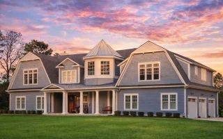 Plan  14-2016 - Aster Willow Estate  | Shingle Style - 6-Bed, 5.5-Bath, 5,507 SF