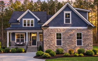 Plan  20-1525 - Aster Trail Cottage  | Shingle Style - 4-Bed, 3-Bath, 2,841 SF