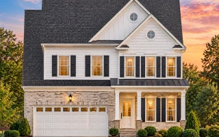 Plan  8-1050 - Aster Knoll Lodge |  Traditional Colonial - 4-Bed, 2.5-Bath, 2,372 SF