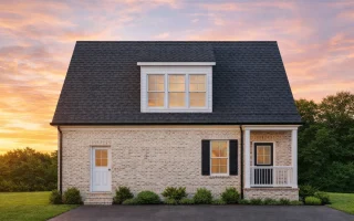 Plan  14-1009 - Aster Knoll Retreat  | Traditional Brick ADU - 1-Bed, 1-Bath, 465 SF