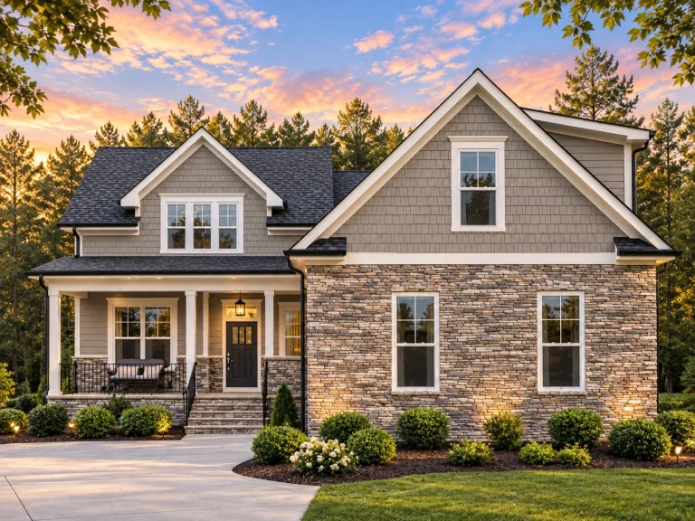 Triplex House Plans 11 Classic Shingle Style New American Home with Stone and Shake Exterior