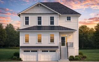 Plan  20-1562 - Aster Brook Manor |  Coastal Traditional - 3-Bed, 3.5-Bath, 2,010 SF