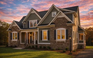 Plan  8-1244 - Aster Brook Place |  Traditional Craftsman - 3-Bed, 2.5-Bath, 2,460 SF