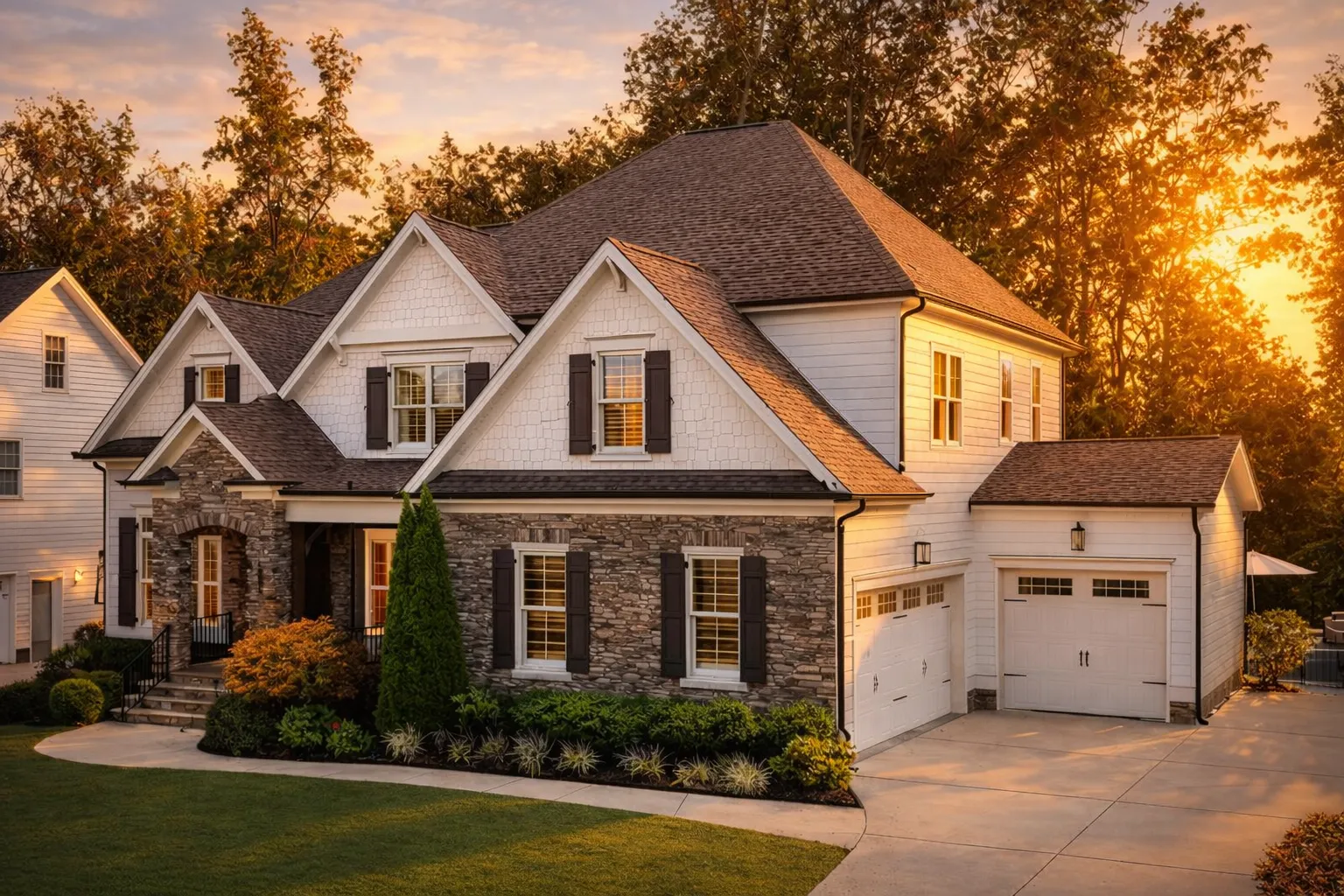 Craftsman House Plan with 3 Stories and 5 Bedrooms