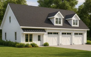 Plan  13-1065 - Aster Bluff Farm |  Modern Farmhouse Garage