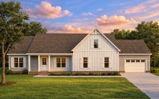 Plan  19-2015 - Aster Brook Estate |  Modern Farmhouse - 3-Bed, 2-Bath, 1,936 SF