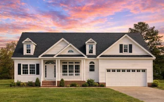 Plan  9-1136 - Aster Terrace Chalet  | Traditional Colonial - 3-Bed, 2.5-Bath, 2,985 SF