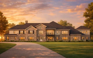 Plan  19-1983 - Aster Terrace Lodge  | New American - 5-Bed, 5-Bath, 10,925 SF
