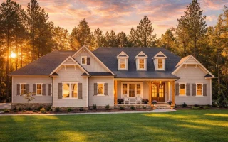 Plan  19-1435 - Aster View Retreat |  New American - 4-Bed, 5-Bath, 2,521 SF