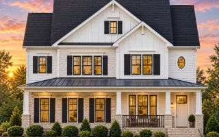 Plan  11-1026 - Aster Bend Residence  | Modern Farmhouse - 4-Bed, 3.5-Bath, 2,395 SF