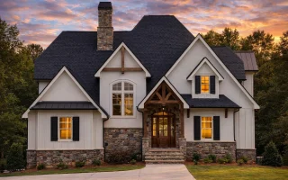 Plan  14-2042 - Aster Heights Residence | Modern Craftsman - 3-Bed, 3-Bath, 3,235 SF