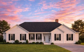 Plan  9-1318 - Aster Station Hall |  Traditional Ranch - 4-Bed, 3-Bath, 2,539 SF