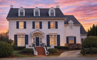 Plan  8-1606 - Aster Summit Chalet |  Georgian Colonial - 4-Bed, 3.5-Bath, 5,778 SF