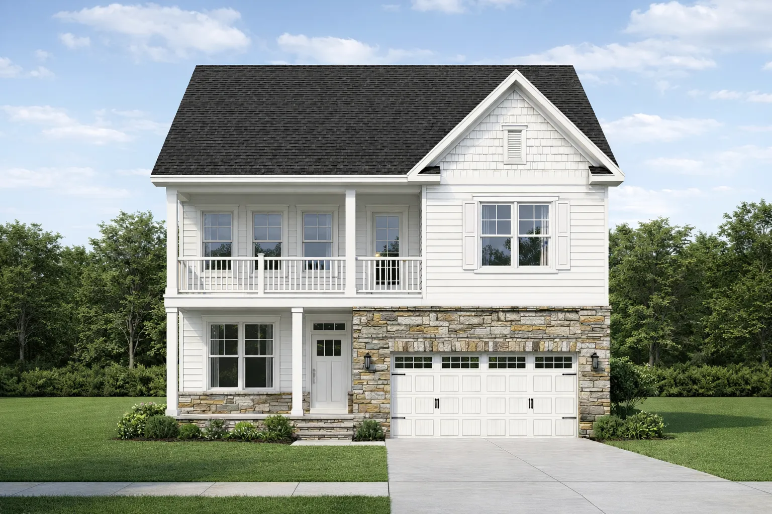 2-Story House Plan with 4 Bedrooms and Detailed CAD Designs