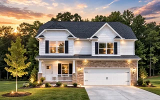 Plan  8-1223 - Aster Field Farm |  Traditional Colonial - 3-Bed, 2.5-Bath, 1,682 SF