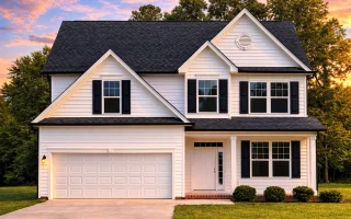 Plan  8-1263 - Aster Harbor House |  Traditional Colonial - 4-Bed, 2.5-Bath, 2,170 SF