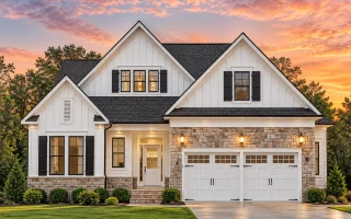 Plan  12-2874 - Aster Springs Chalet  | Modern Farmhouse - 3-Bed, 3-Bath, 1,627 SF