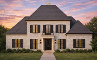 Plan  8-1810 - Aster Point Cottage |  French Provincial - 5-Bed, 4.5-Bath, 4,132 SF