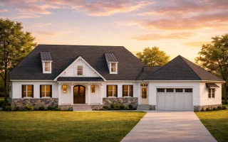 Plan  20-1224 - Aster Hollow Chalet  | Cape Cod - 4-Bed, 3.5-Bath, 4,119 SF