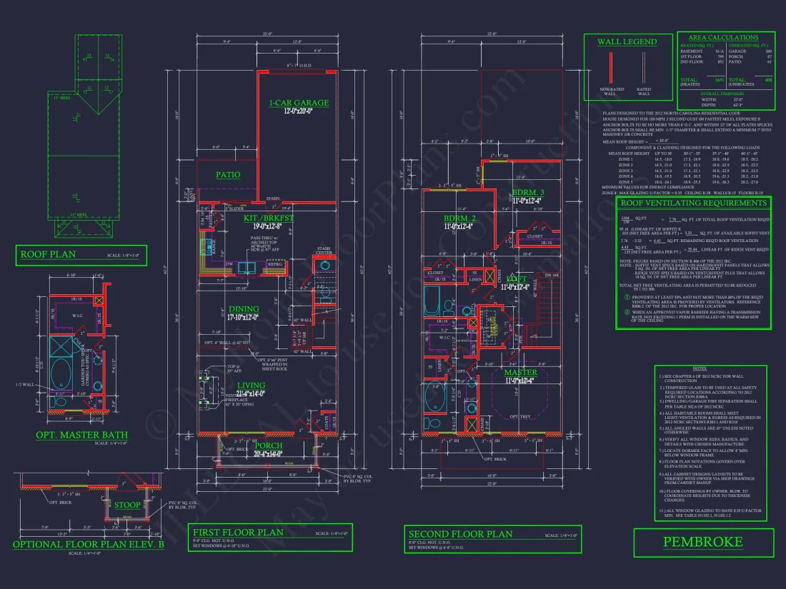 Modern Townhome Floor Plan with CAD Architecture Designs