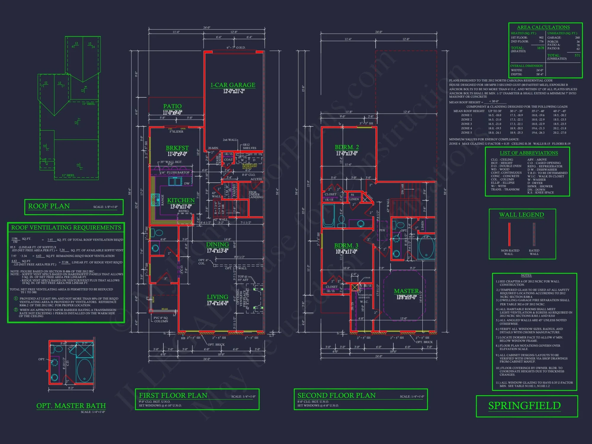 Modern Townhome Floor Plan with CAD Architecture Designs