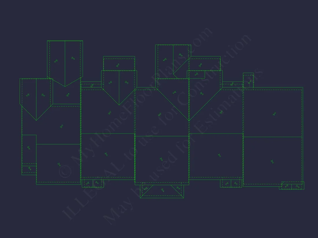 Modern Townhome Floor Plan with CAD Architecture Designs