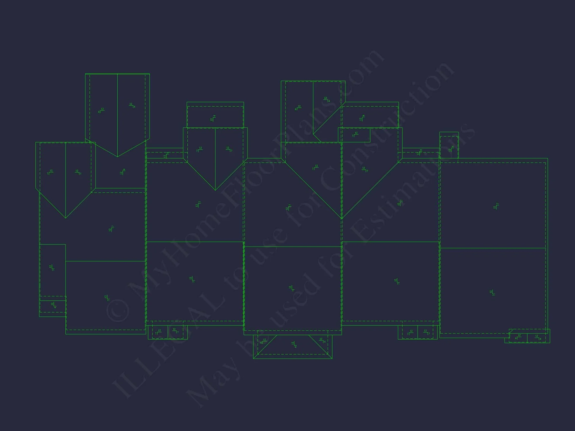 Modern Townhome Floor Plan with CAD Architecture Designs