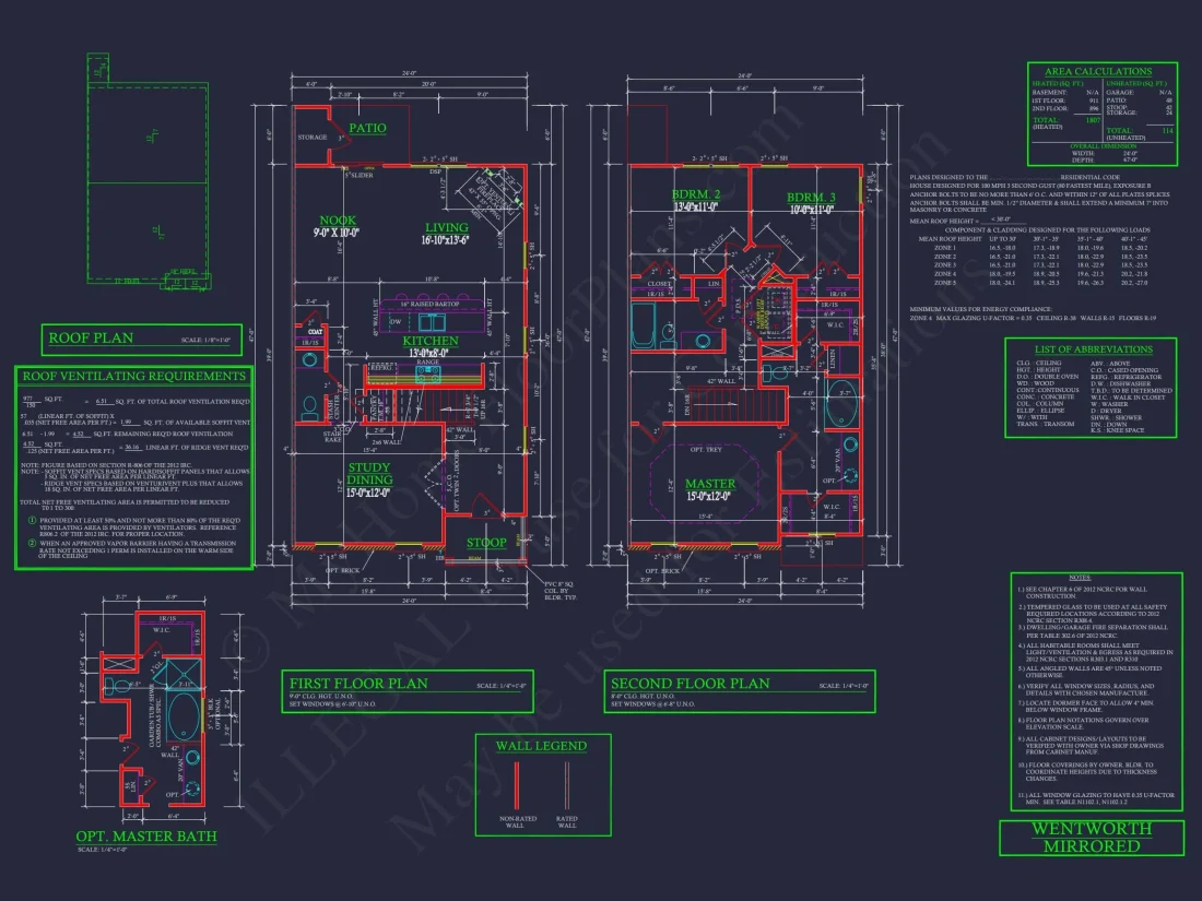 Modern Townhome Floor Plan with CAD Architecture Designs