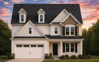 Plan  15-1934 - Aster Point Farmhouse  | New American - 4-Bed, 3.5-Bath, 3,330 SF