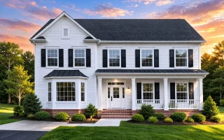 Plan  15-1969 - Aster Hollow Villa |  Traditional Colonial - 5-Bed, 4.5-Bath, 1,101 SF