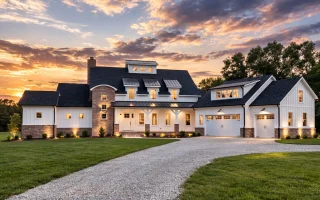 Plan  18-1104 - Aster Hollow Farm |  Modern Farmhouse - 5-Bed, 4.5-Bath, 1,491 SF