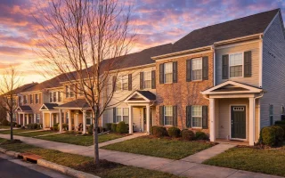 Plan  11-1083-1 - Aster Meadow Hall  | Traditional Suburban Townhome - 3-Bed, 2-Bath, 1,664 SF