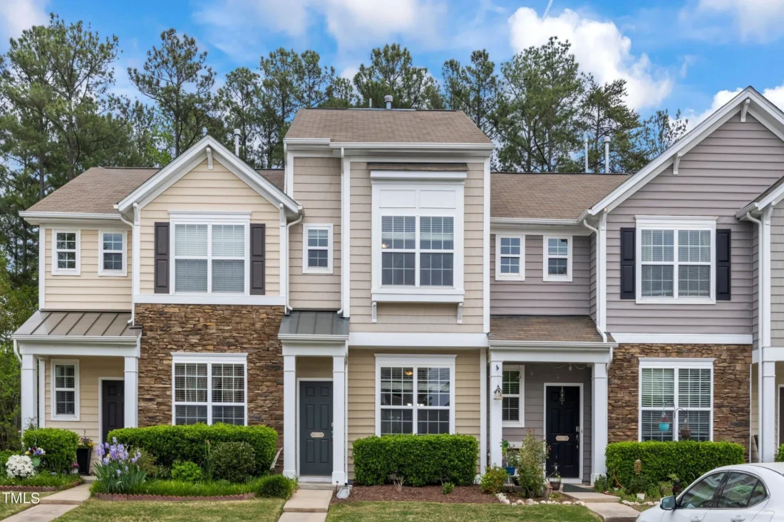 8-Unit Modern Craftsman Townhome Plan with Covered Porches & Bonus Rooms