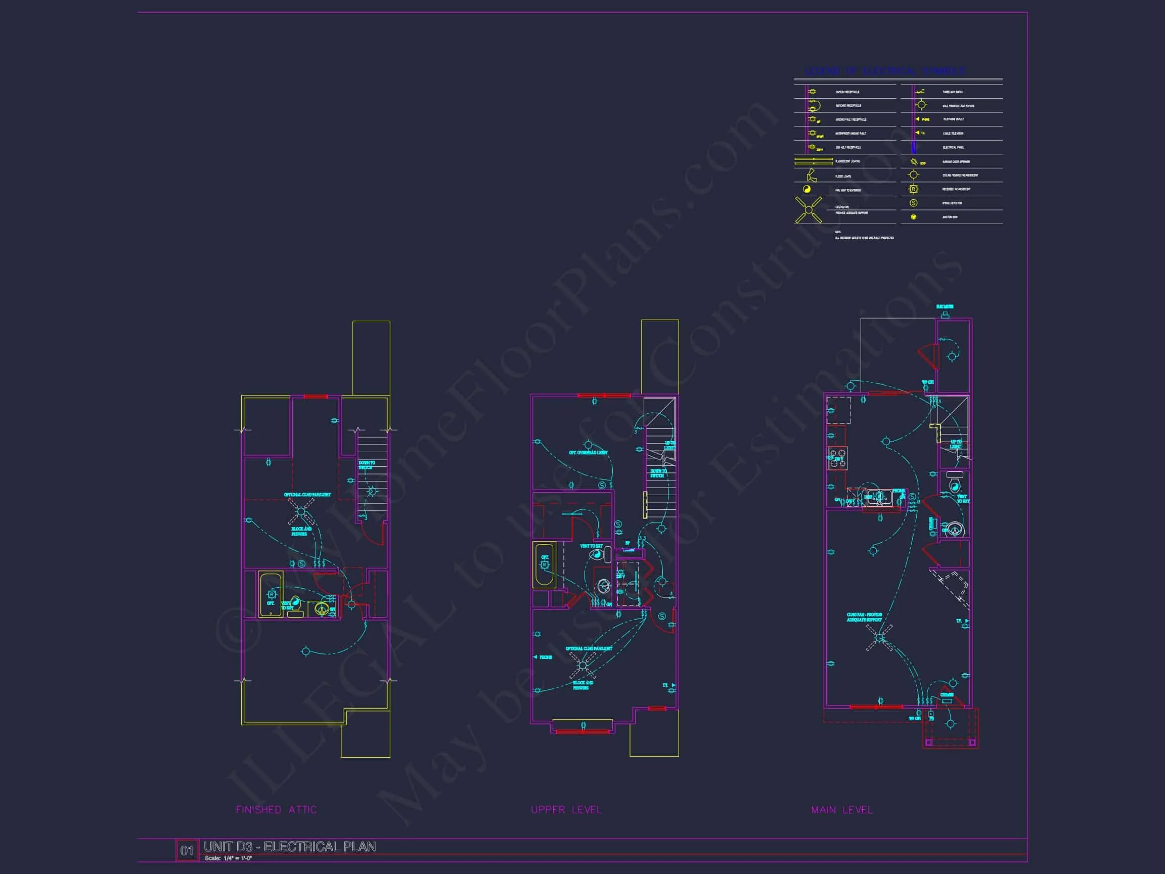 8-Unit Modern Craftsman Townhome Plan with Covered Porches & Bonus Rooms