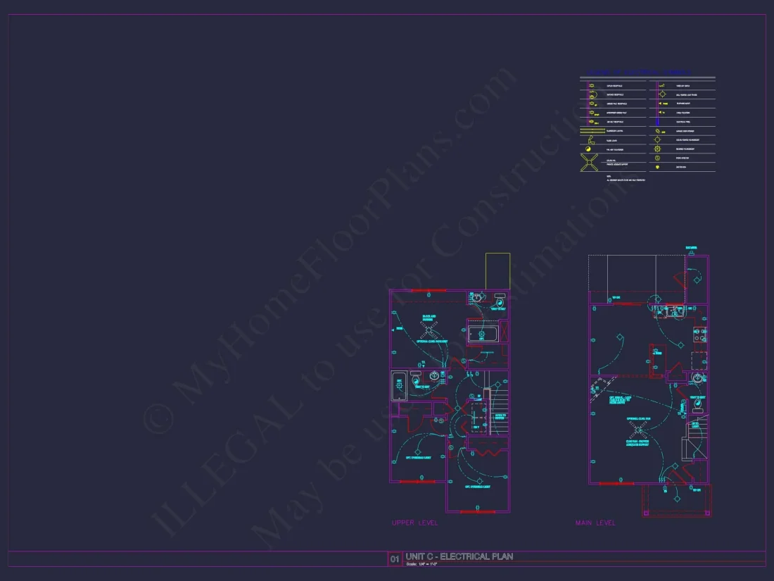 8-Unit Modern Craftsman Townhome Plan with Covered Porches & Bonus Rooms