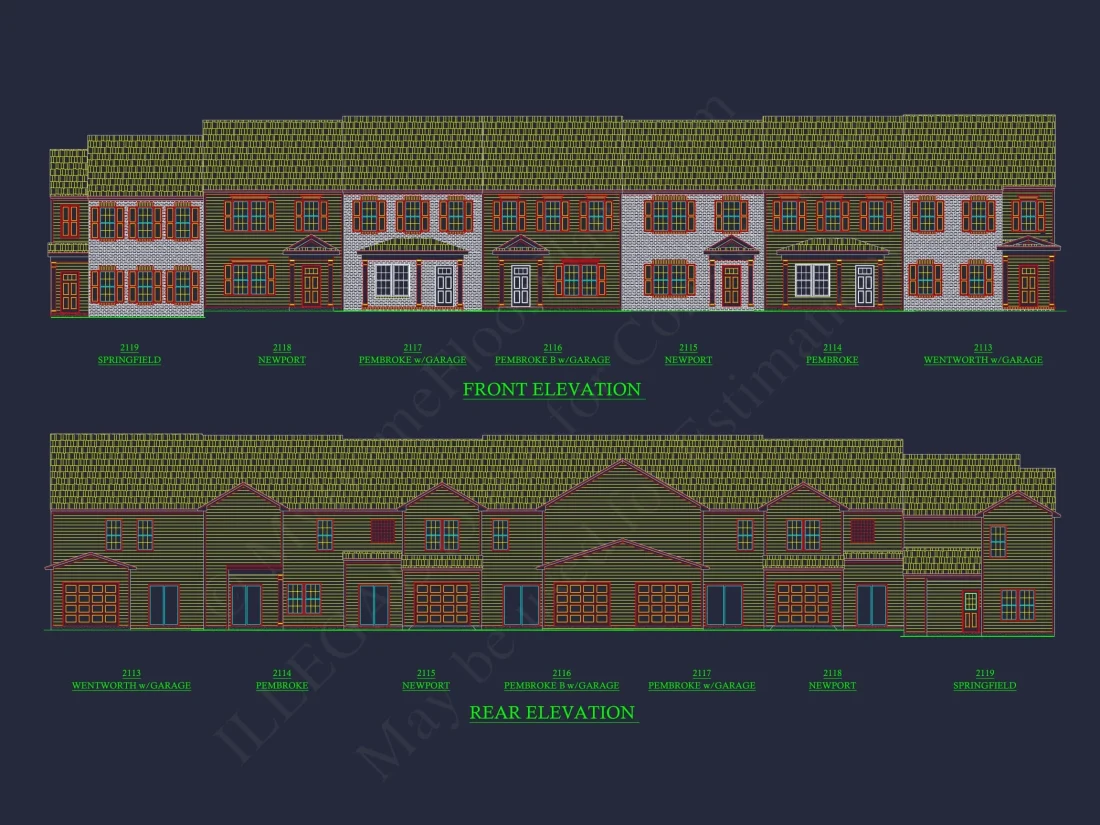 Elegant 2-Story House Plan with Traditional Design