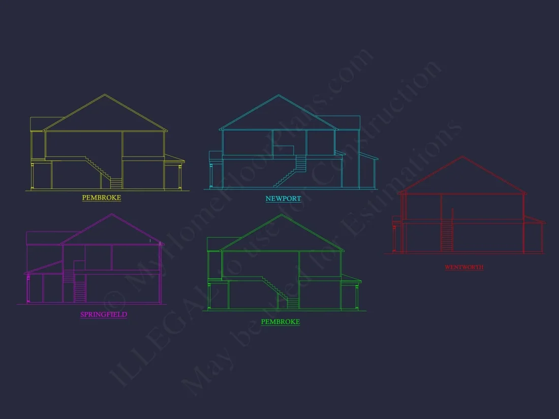 Elegant 2-Story House Plan with Traditional Design