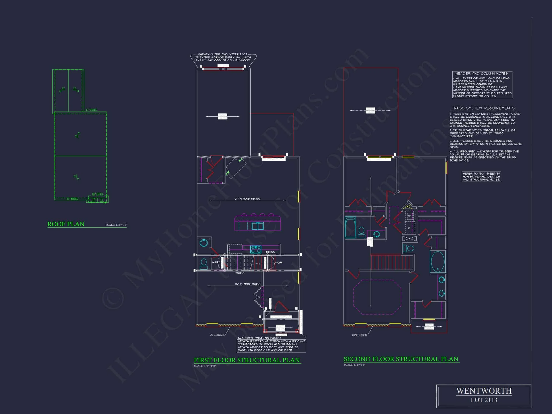 11-1083-1 7-UNIT TOWNHOUSE PLAN -Traditional Suburban Home Plan - 3-Bed, 2-Bath, 1,664 SF 17 Elegant 2-Story House Plan with Traditional Design