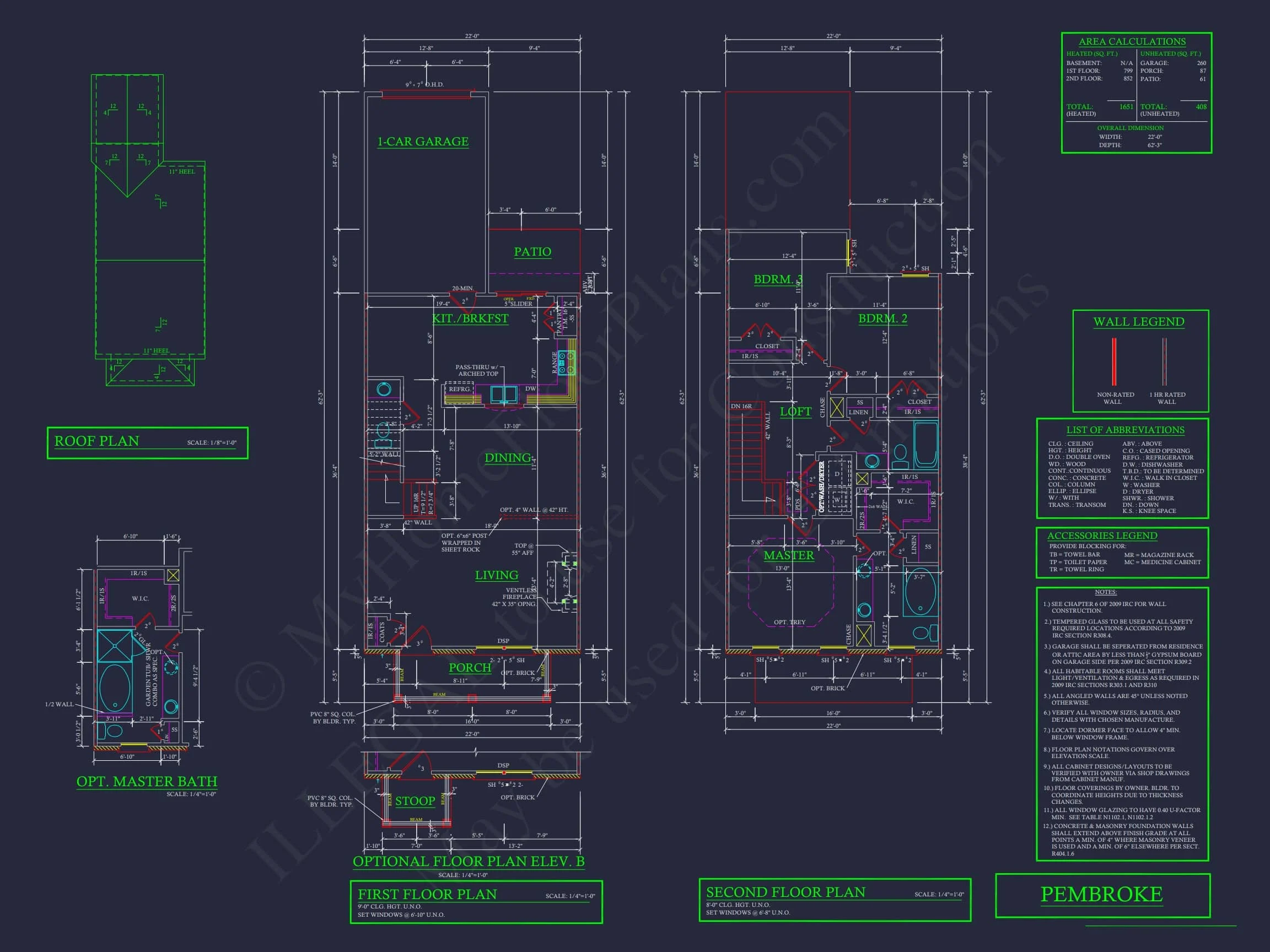 11-1083-1 7-UNIT TOWNHOUSE PLAN -Traditional Suburban Home Plan - 3-Bed, 2-Bath, 1,664 SF 29 Elegant 2-Story House Plan with Traditional Design