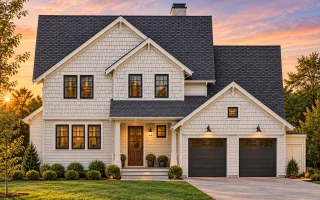 Plan  13-1406 - Aster Meadow Chalet  | New American - 5-Bed, 3.5-Bath, 2,357 SF