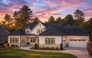 Plan  20-1082 - Aster Creek Residence  | Modern Farmhouse - 4-Bed, 4-Bath, 3,944 SF