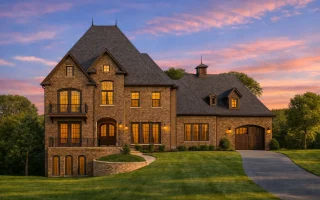 Plan  8-1018 - Aster Meadow Homestead  | French Country - 5-Bed, 5-Bath, 7,790 SF