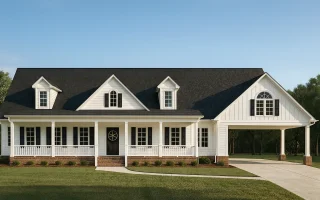 Plan  8-1686 - Aster Meadow Cottage  | Southern Farmhouse - 3-Bed, 2-Bath, 2,010 SF